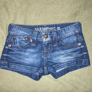 Guess denim short shorts
